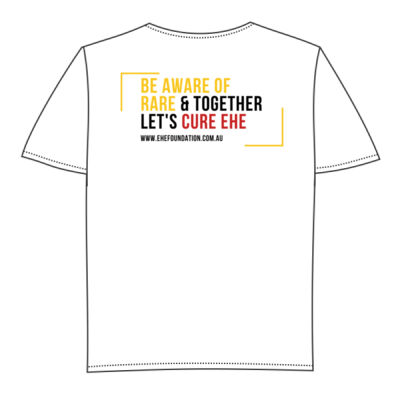 Kid's T-Shirt "Be Aware of Rare" in Frame on Back of T-Shirt Thumbnail